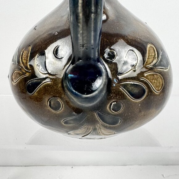 Vessel Jug Salt Glazed Pottery Germany Decor Stoneware Signed Geschwister Bahn - Picture 5 of 15